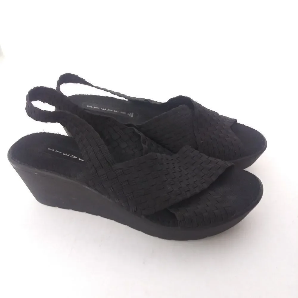 Steven by Steve Madden Black wedges